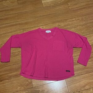 Calvin Klein Vibrant Pink Knit Sweater